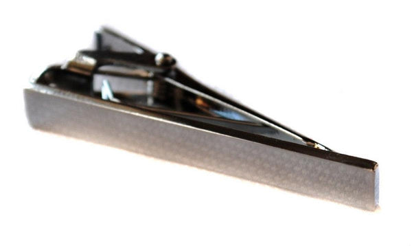 plain silver tie clip